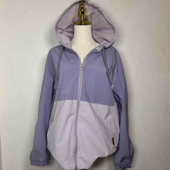 voyager Jackets & Blazers - voyager lavender purple windbreaker hooded jacket outdoors travel activewear zip